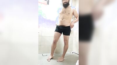 My first filmed hairy shower (raw, unedited)