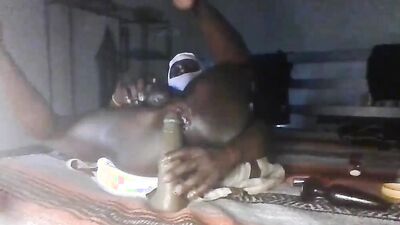 Extreme Black Slutty Anal Dildo Sexing My Greedy Gape Hole Thrusing My Walls Till I Climate all over my Used ButtHole