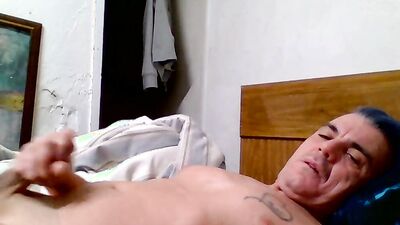 first selffacial, masturbation, cum shot,