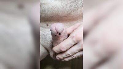 Milking my cock to ejaculation