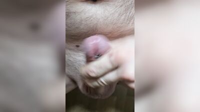 Milking my cock to ejaculation