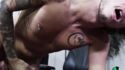 HOT AS FUCK Inked Jock Gets Pounded Hard At Job Interview