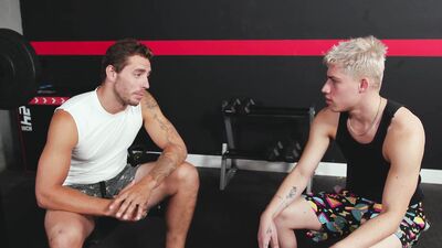 Annoyed Jock Railed In Gym By Muscly Rival