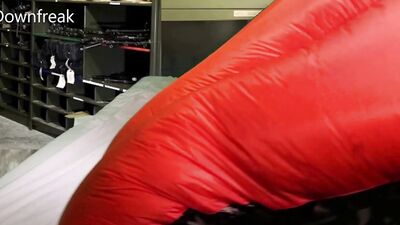 Humping the Biggest Down Comforter I've Ever Seen