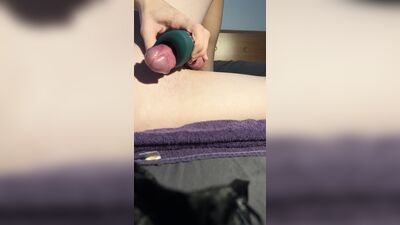 Cumming and hard moaning. Lovense gush playing with my thick cock