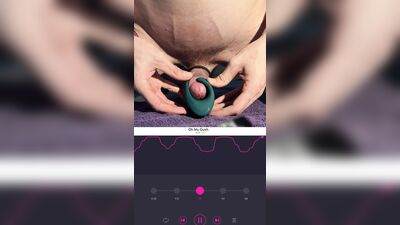 Cumming and hard moaning. Lovense gush playing with my thick cock