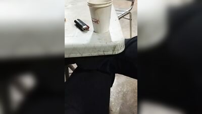 Mascuker Man Plays with His Dick on Webcam While Smoking