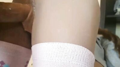 Fucking a sex doll toy