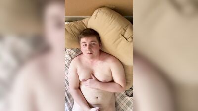Hunky stud jacks off with huge cum shot