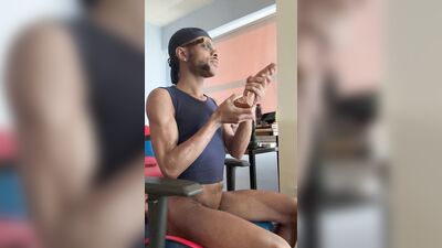 PrinceSleaze kick back legs up sucking and penetrating his throat and hole with dildos.