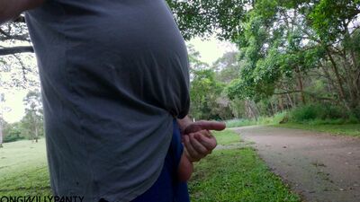 Straight guy goes flashing cock in public dares