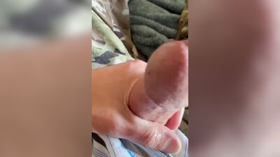 US Army Specialist borrows his sarge's boxer shorts and jerks off in them!