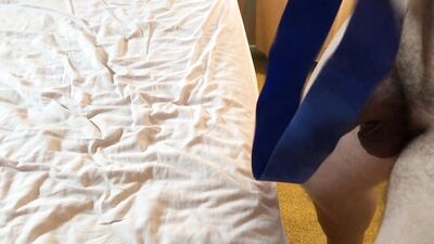 Rubber Band Erection Training and Quick Juicy Cum