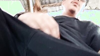My masturbating in the cemetery