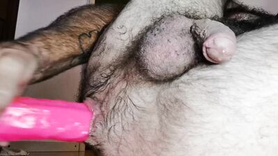 dildo: gang bang 8. (while chatting with MISEXY80) five dildos change, DP and I cum on one