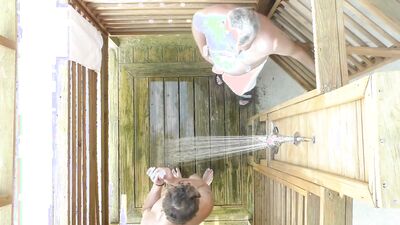 Hot Twink Fucked by Daddy Bareback in the Shower