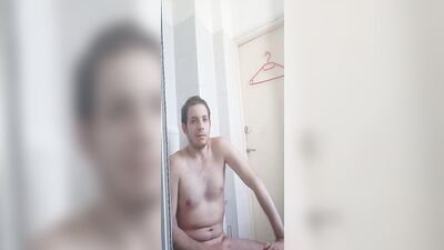 Gergely Molnar - Beautiful wanker is playing with his cock in the bathroom