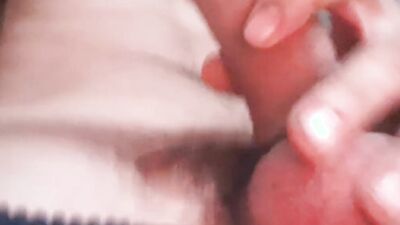 horny young man masturbates