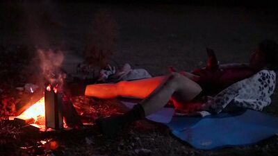 Horny pissy twink cum under the moonlight