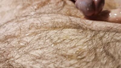 An oily very verbal piss wank and orgasm lots of body spasms andsome 'fur' play