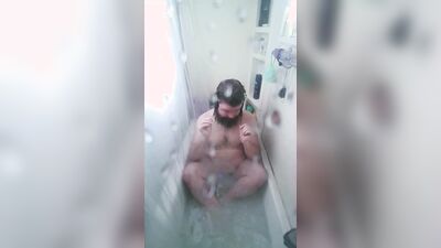 Getting myself clean but the camera falls