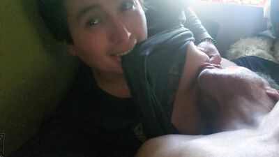 Latino Boy Loves Sucking Older Daddys Cock