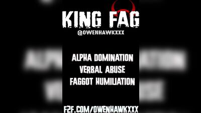 Alpha Jock shoots huge loads while verbally degrading faggots