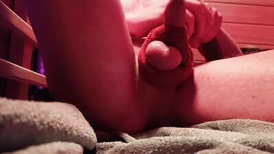 Private Sauna Tied Playtime with a Bathrobe Rope