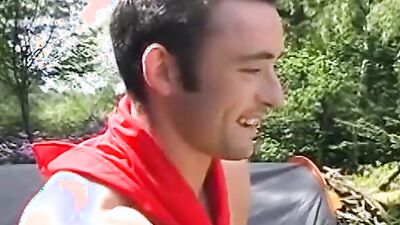Twink gays sucking and fucking in outdoor hardcore orgy