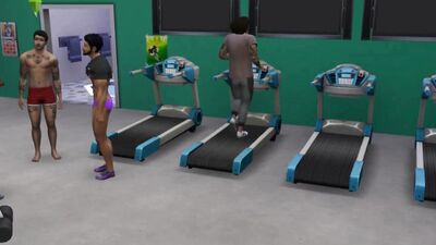 Sims 4 Toddy & Best Friend Lewis Gym Orgy WickedWhims