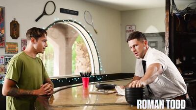 Sexy Waiter Dicks Down Hunk Flirt At Work - NextDoorStudios