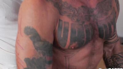 BAREBACKTHATHOLE Bottom Ray Dalton Rides Jack Simmons BBC