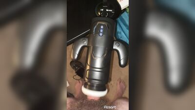 Automatic male masturbator