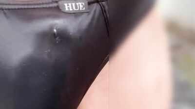 Cum in Thong on Back Street