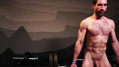 74" cumshot after full naked workout (Jay Stroke)