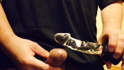 Latino fucks his ass with a dildo