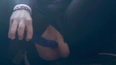 athletic master in Nike TN's orders the slutty businessman to make a show for him and have fun till
