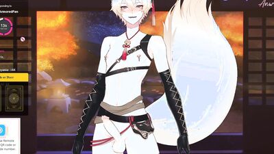 femboy vtuber gets his cock played with while gaming [M4M Roleplay]