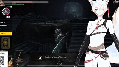 femboy vtuber gets his cock played with while gaming [M4M Roleplay]