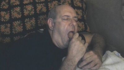 This old dude can suck a cock!