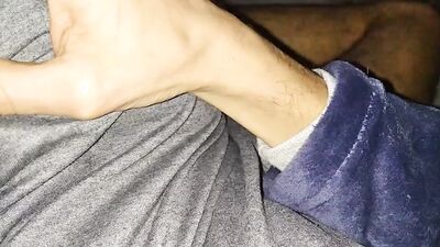 ????????????????????Naughty Big Cock Gets Masturbated Until He Ejaculates!Hairy Legs,Nice Feet ????????!