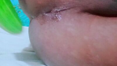 Cucumber tore my ass hole