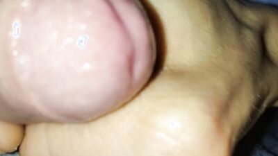 ????????????????Bastard Empties Semen From His Big Cock Under the Sheets, Suck Please!????????!