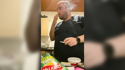 A fan requested me to smoke and eat