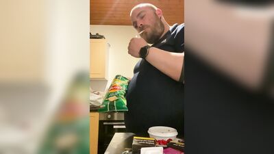 A fan requested me to smoke and eat