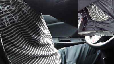 I jerk off and use a vibrator on my cock in the car in a cruising parking lot on the side of the road.I almost got caugh