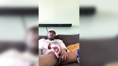 PrinceSleaze stroking buss a fat load !!