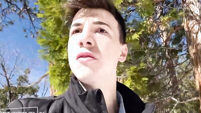 Bound Twink Becomes Wild Man On Hiking Training Camp - Adam Ramzi, Troye Jacobs