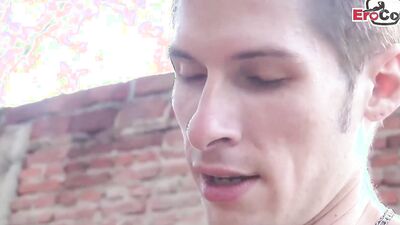skinny latino twinks fuck bareback with creampie outdoor