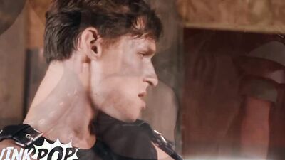 TWINKPOP - After Playing A Sword Fight, Jordan Lake Pounds Shea Reynolds' Ass Using His Thick Sword